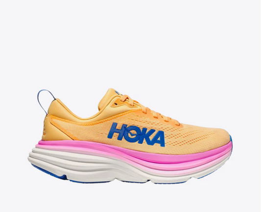 Hoka Bondi 8 Yellow Pink