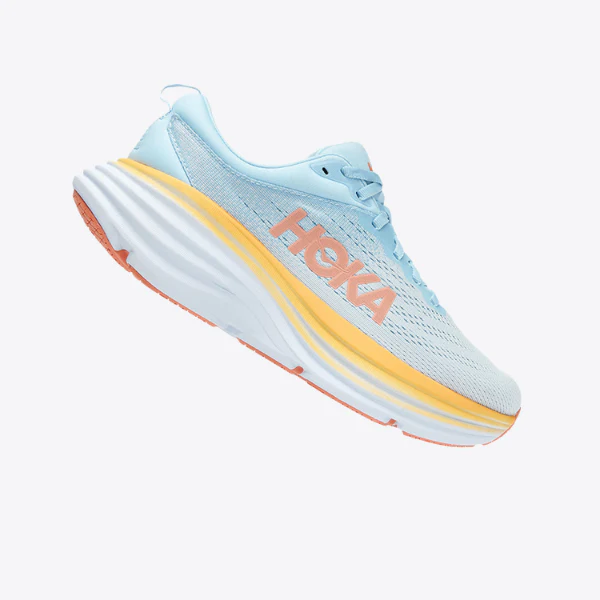 Hoka Bondi 8 SkyBlue/ Orange